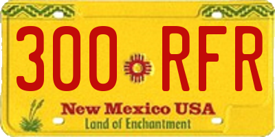 NM license plate 300RFR