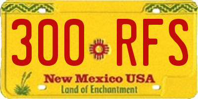NM license plate 300RFS