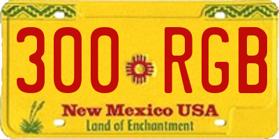 NM license plate 300RGB