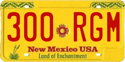 NM license plate 300RGM
