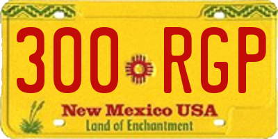 NM license plate 300RGP