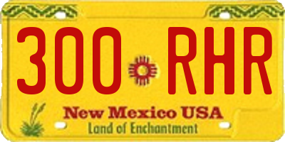 NM license plate 300RHR
