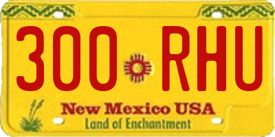 NM license plate 300RHU