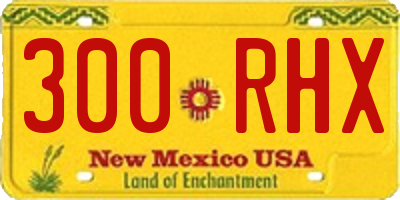 NM license plate 300RHX