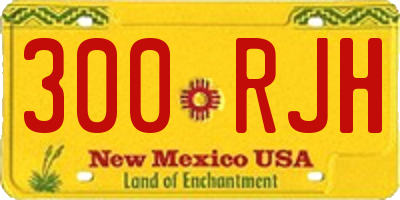 NM license plate 300RJH
