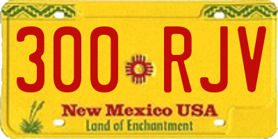 NM license plate 300RJV