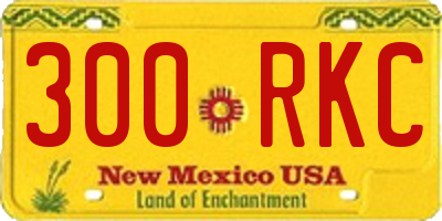 NM license plate 300RKC