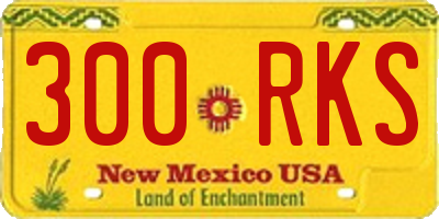 NM license plate 300RKS