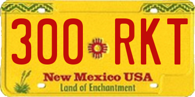 NM license plate 300RKT