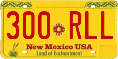 NM license plate 300RLL