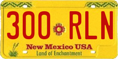 NM license plate 300RLN
