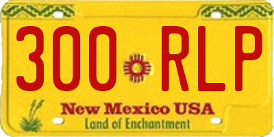 NM license plate 300RLP