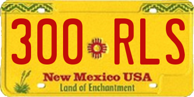NM license plate 300RLS