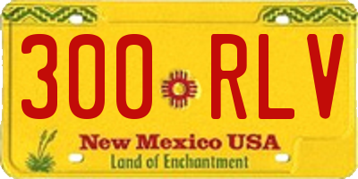 NM license plate 300RLV