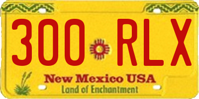 NM license plate 300RLX