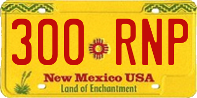 NM license plate 300RNP