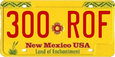 NM license plate 300ROF