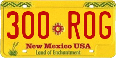 NM license plate 300ROG
