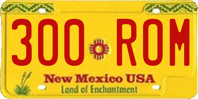NM license plate 300ROM