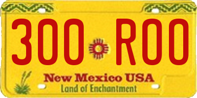 NM license plate 300ROO