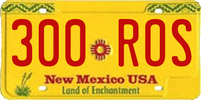 NM license plate 300ROS