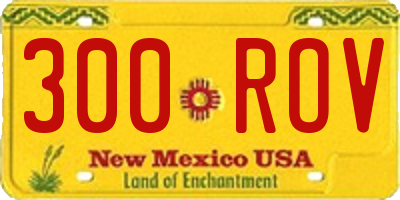 NM license plate 300ROV