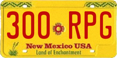 NM license plate 300RPG