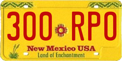 NM license plate 300RPO