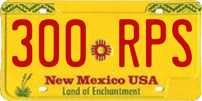 NM license plate 300RPS