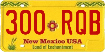 NM license plate 300RQB