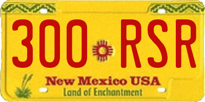 NM license plate 300RSR