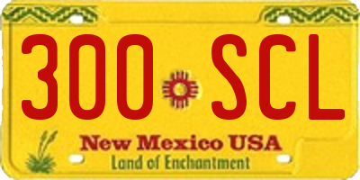 NM license plate 300SCL
