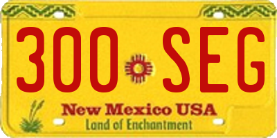 NM license plate 300SEG