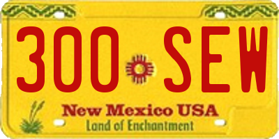 NM license plate 300SEW