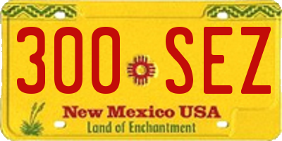 NM license plate 300SEZ