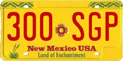 NM license plate 300SGP