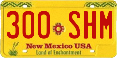NM license plate 300SHM