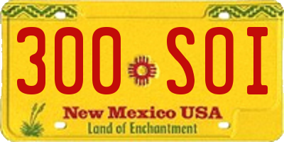 NM license plate 300SOI
