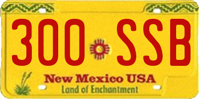 NM license plate 300SSB