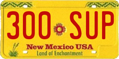 NM license plate 300SUP