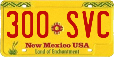 NM license plate 300SVC