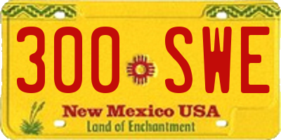 NM license plate 300SWE