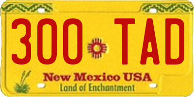 NM license plate 300TAD