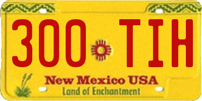 NM license plate 300TIH