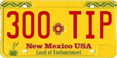 NM license plate 300TIP