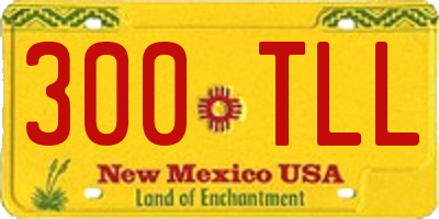 NM license plate 300TLL
