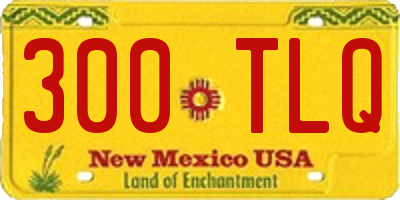 NM license plate 300TLQ