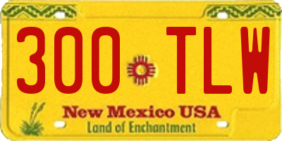 NM license plate 300TLW
