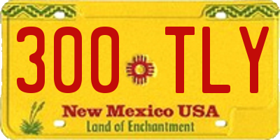 NM license plate 300TLY