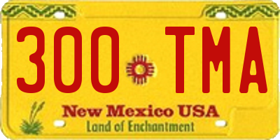 NM license plate 300TMA